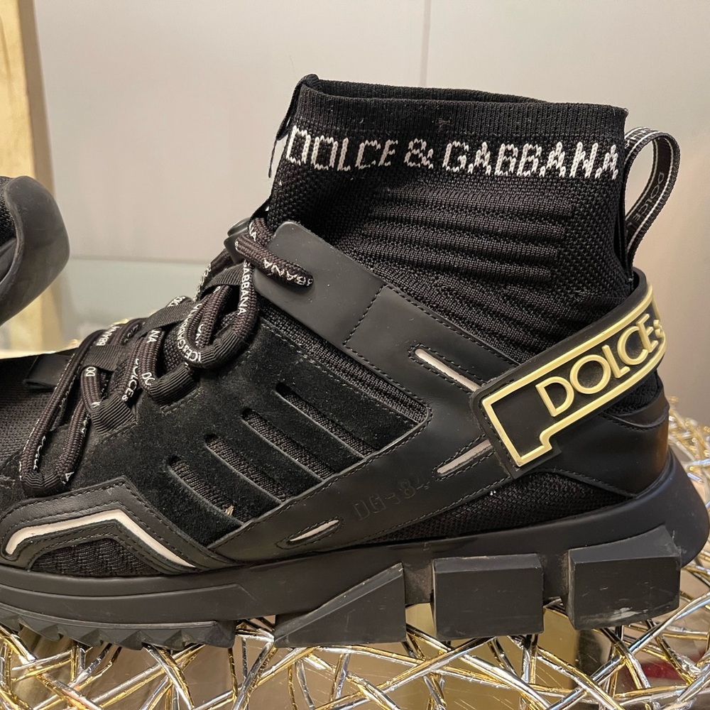 Dolce & Gabbana Black Athletic Shoes with Chunky Soles